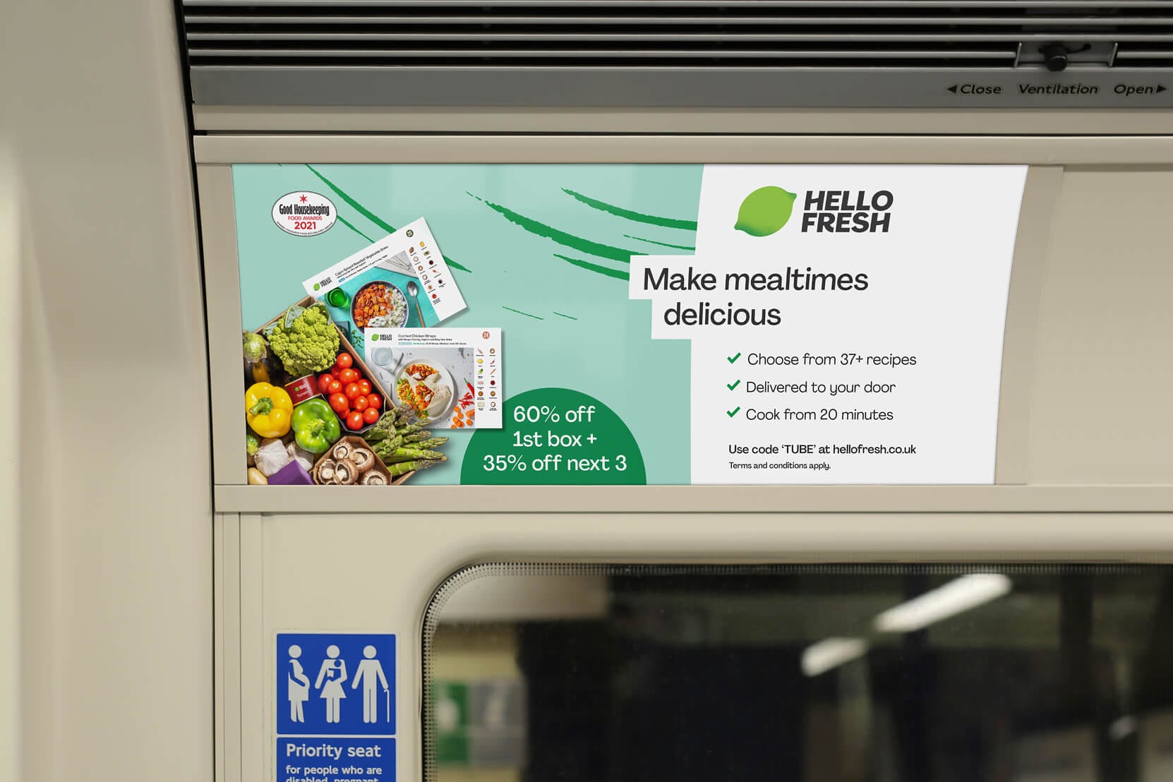 Hellofresh Performance Ads Examples Out of Home Advertising Design Agency | Sparrow