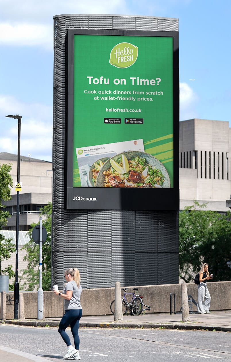 Hellofresh Performance Ads Examples Out of Home Advertising Design Agency | Sparrow